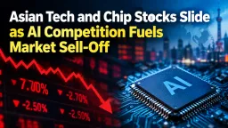 image for article Asian Tech and Chip Stocks Slide as AI Competition Fuels Market Sell-Off