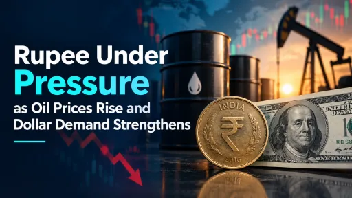 image for article Rupee Under Pressure as Rising Oil Prices and Dollar Demand Weigh on Currency