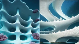 image for article In Yongwook Seong’s AI art, 3D Printed Marine Structures save the dying Neo-Coral Metropolis.