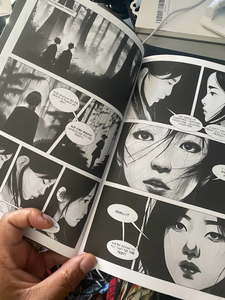 AbsXcess manga artwork created by midjourney