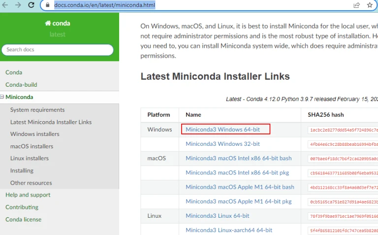 install Miniconda for Stable Diffusion