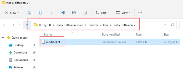 rename checkpoint file to model.ckpt