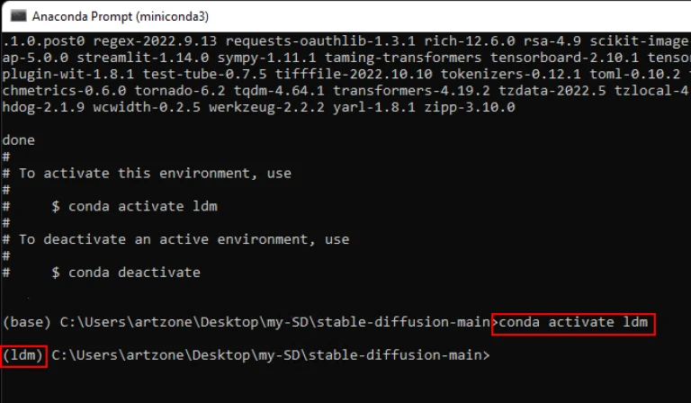stable diffusion conda activate ldm