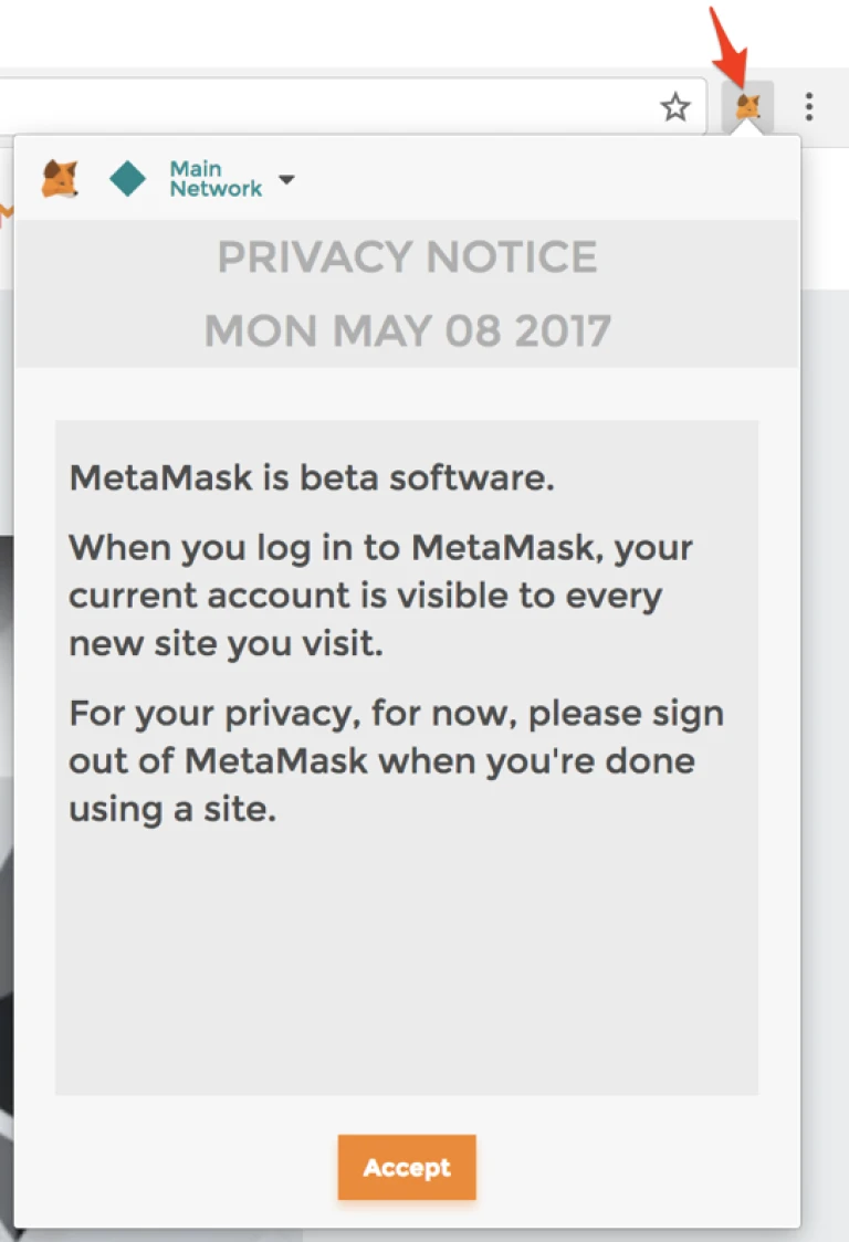 xdai on metamask - notice