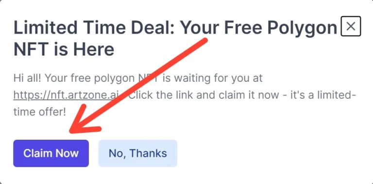 How to claim Free Polygon NFT on Artzone.ai?