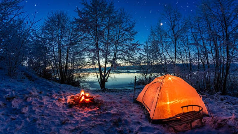 Camping in Rishikesh in winter