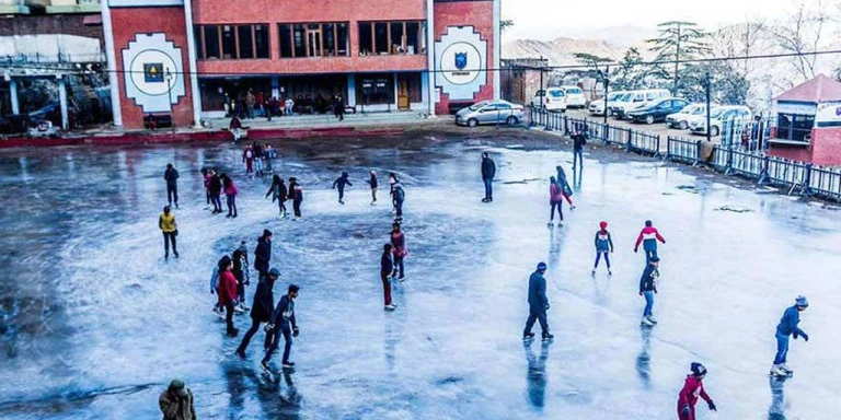 Ice skating in Shimla