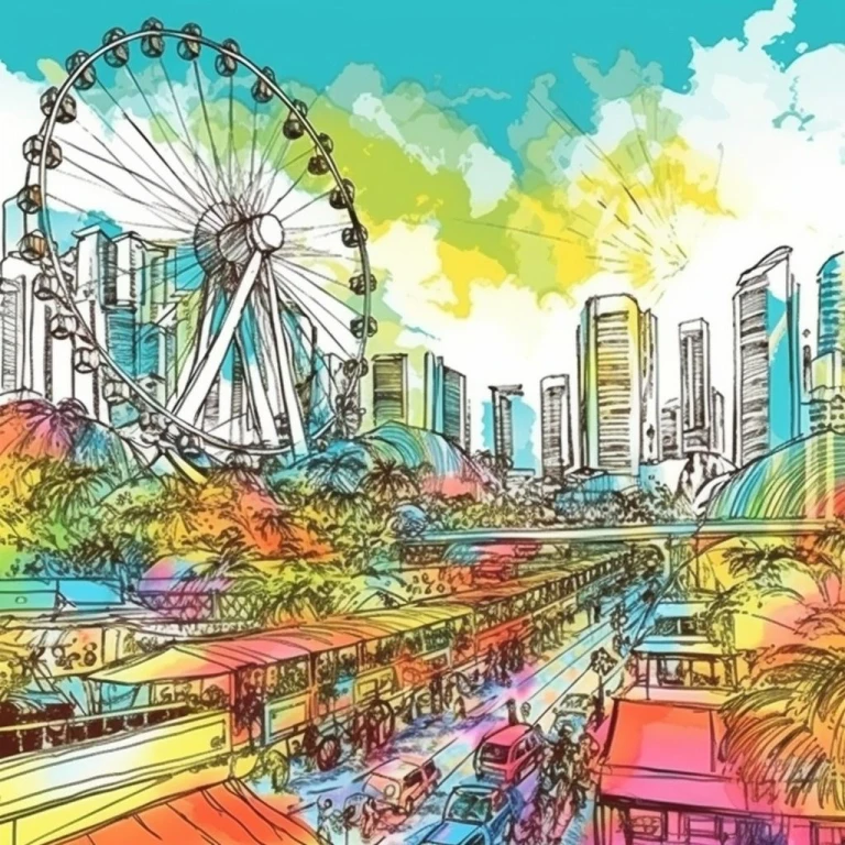 Singapore-themed art prints