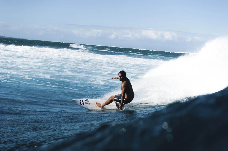 Fiji surfing