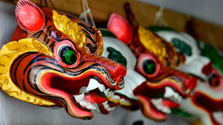Bhutanese Carved Masks
