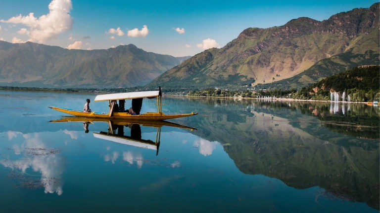 Dal lake in Srinagar Kashmir