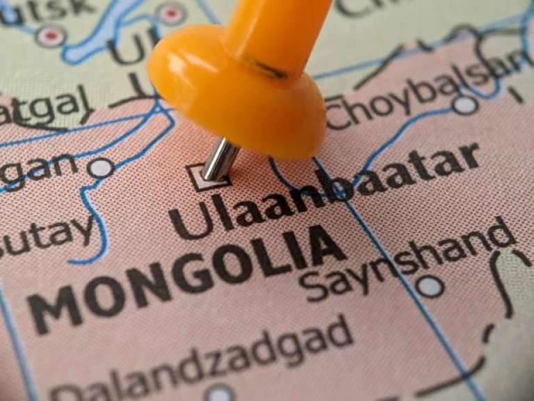 The closeup picture of Mongolia 