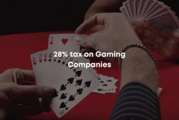image for article 28% tax on Gaming Companies in India