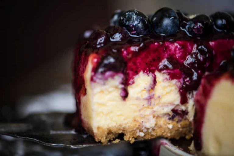 the Blueberry Cheesecake