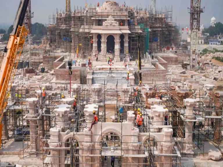 Ayodhya ram mandir under construction