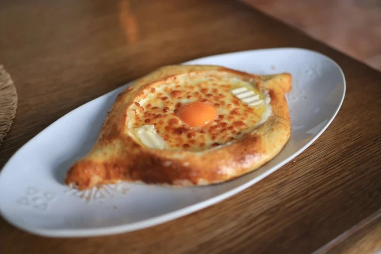 Khachapuri: Try the mouthwatering Georgian cheese bread.