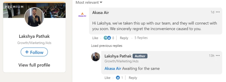 lakshay pathak on plane experience