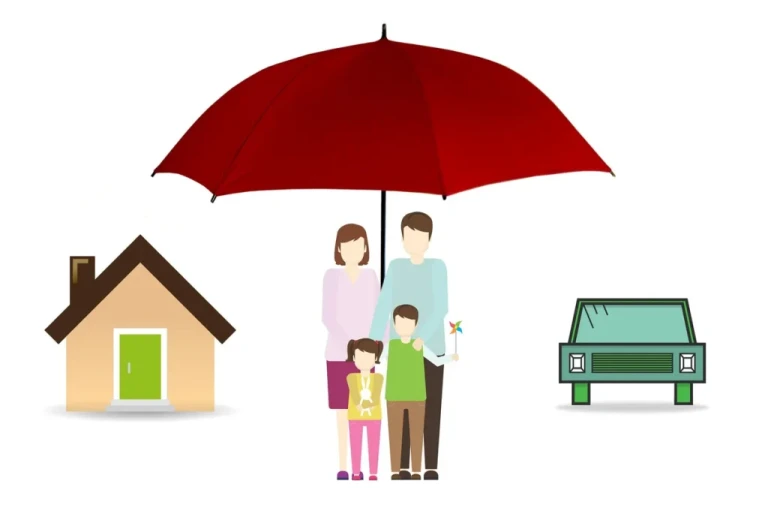 Creative visualisation of Family with Home and Vehicle Loan