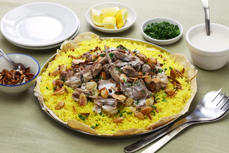 Savoring the flavors of Jordan with a hearty serving of Mansaf.