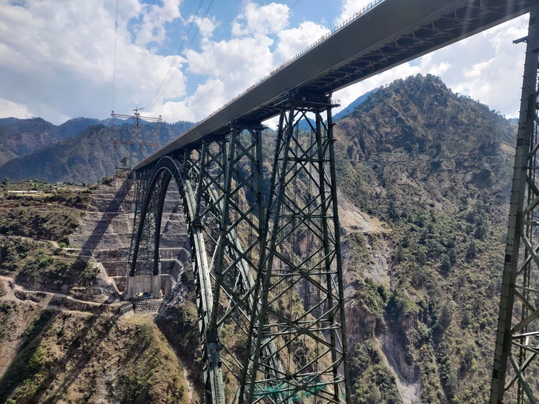 Chenab bridge Jammu and Kashmir 