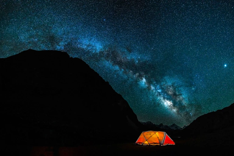 Camping under Pahalgam Night Sky