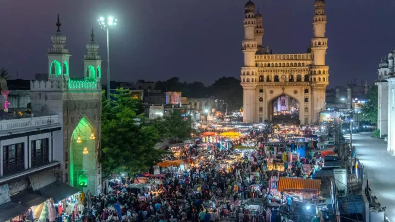 Ramzan celebration in Charminar, Hyderabad