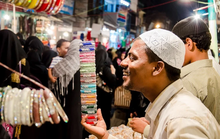 Ramadan celebration in Charminar, Bangalore