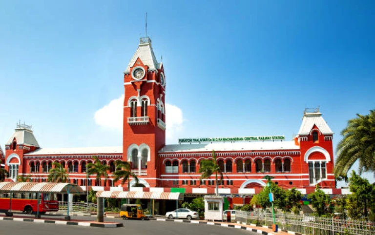 Puratchi Thalaivar Dr. MGR Central railway station,CHENNAI CENTRAL RAILWAY STATION, INDIA, TAMILNADU