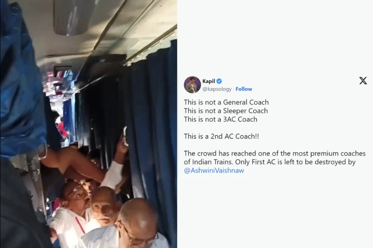 &quot;Misleading&quot;: Railways After X User Shares Video Of Overcrowded Train