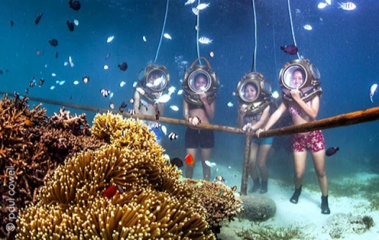 helmet diving in cebu