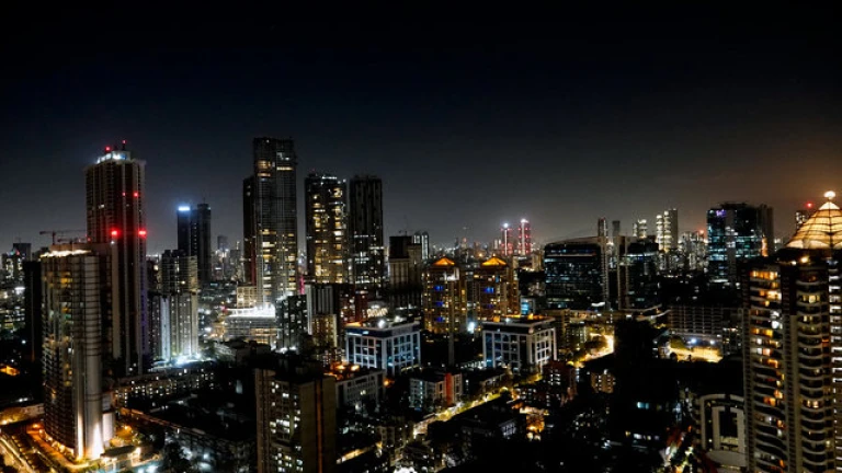 Night time in Mumbai
