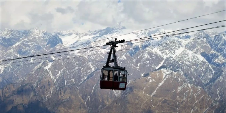 A cable car ride in Uttarakhand 