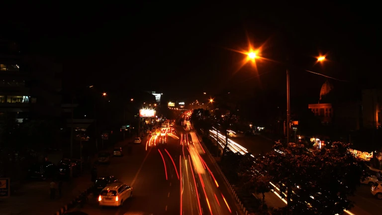 Delhi at night