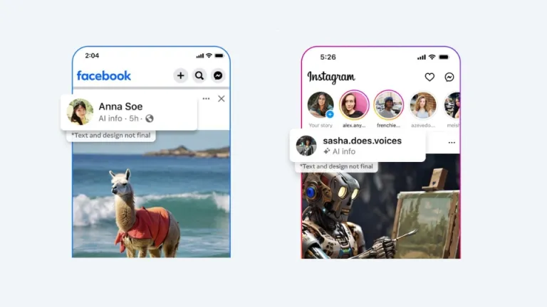 AI Image labeling on Instagram and Facebook &#039;Made with AI&#039;